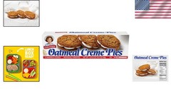 Irresistible Oatmeal Crème Pies – 12 Individually Wrapped Treats, 16.2 OZ