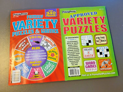 Lot of 2 Variety Puzzle Books by PENNYPRESS – Approved & Family Puzzles & Games