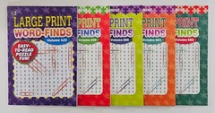 5 New Large Print Word-Finds Puzzle Books Kappa Games Vol #425-502~ Search,Hunt