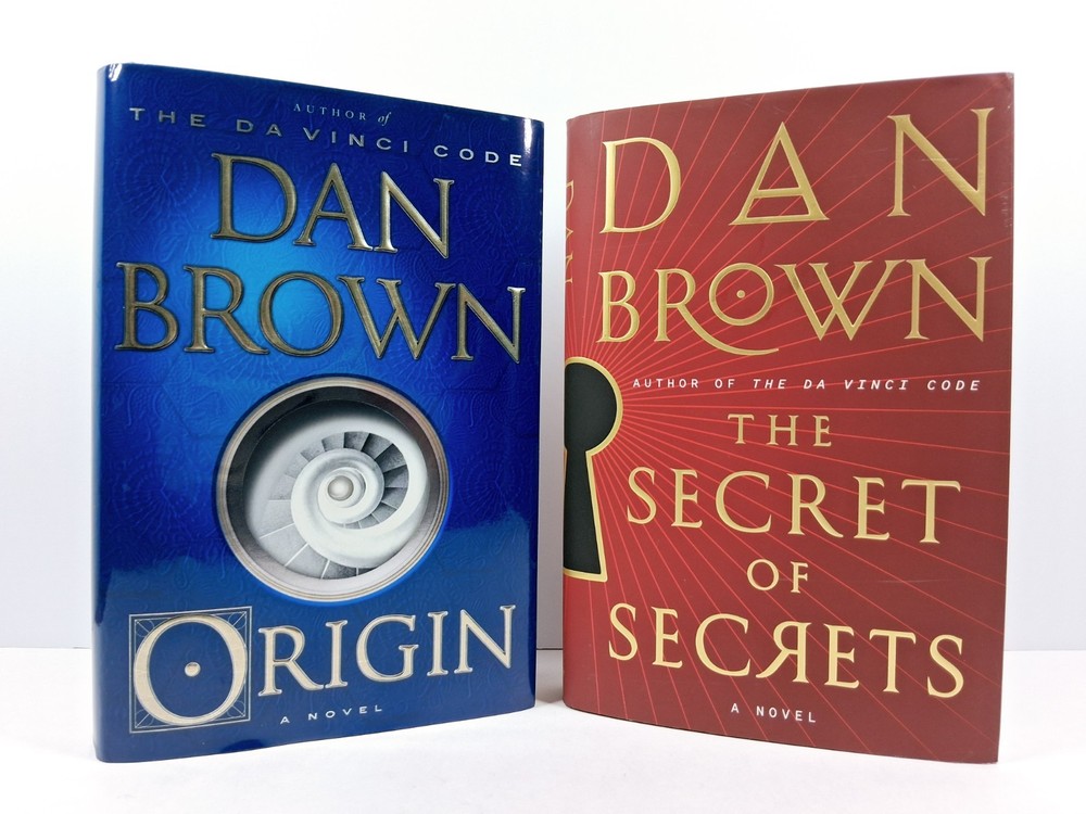 The Secret of Secrets & Origin Hardcover Dan Brown Lot Of Two (Robert Langdon)