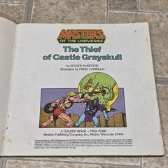 Vintage Masters of the Universe The Thief of Castle Grayskull Golden Book 1983