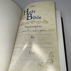 HOLY BIBLE NKJV Giant Print Reference Concordance 334BG 1992 Leather Maroon