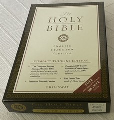 ESV COMPACT THINLINE EDITION BLACK PREMIUM BONDED LEATHER BRAND NEW