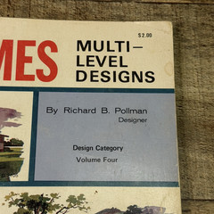 Home Planners 165 Homes Multi-Level Designs MCM Building Plans Richard Pullman