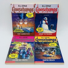 RL Stine Goosebumps Books 49-52 Lot Boxed Set Vampire Breath Calling All Creeps