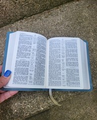 Vtg 1972 Leather 4.5″×6″ Nelson KJV Bible Words Of Christ In Red