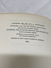 Plane Geometry 1888 1938 George Wentworth David Smith Math Textbook 297 Pages