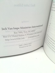Jack Van Impe Prophecy Bible (Special Limited Edition /Words of Christ in Red)