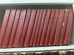 Britannica Junior Encyclopedia Red Gold Complete Set (Volumes 1-15)