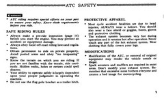 1982 Honda ATC110 Owner’s Manual 56 Pages