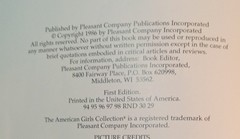 Meet Samantha. An American Girl Story. 1st Edition, Book 1. VGT 1986. 61 Pages