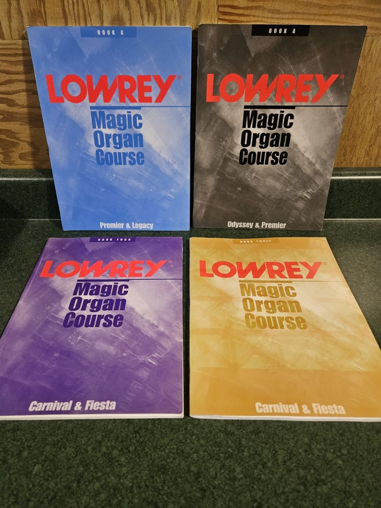 Lowrey Magic Organ Course 4 Songbooks Instructional as shown