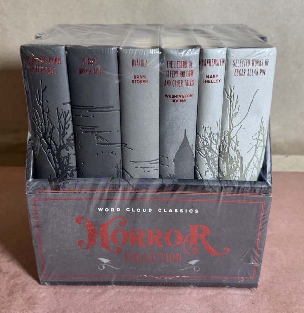 Horror Collection Word Cloud Classics Box Set – Art Page Edges – Sealed