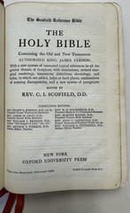 Oxford Holy Bible Scofield Reference Ed KJV Concordance Red Morocco Leather 1945