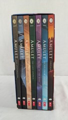 Amulet Box Set Books 1-7 Kazu Kibuishi Collection Graphix Scholastic Box Sleeve