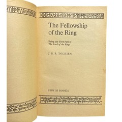 Vintage The Fellowship Of The Ring J.R.R. Tolkien WND Books Paperback Fantasy