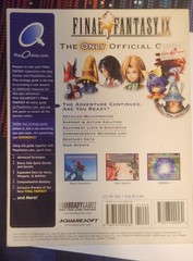FINAL FANTASY IX Brady Games Strategy Guide Collector’s Edition NO POSTER FFIX