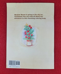 Vintage 1988 Meadow Mouse’s City Christmas Story Coloring Book 47 Pages