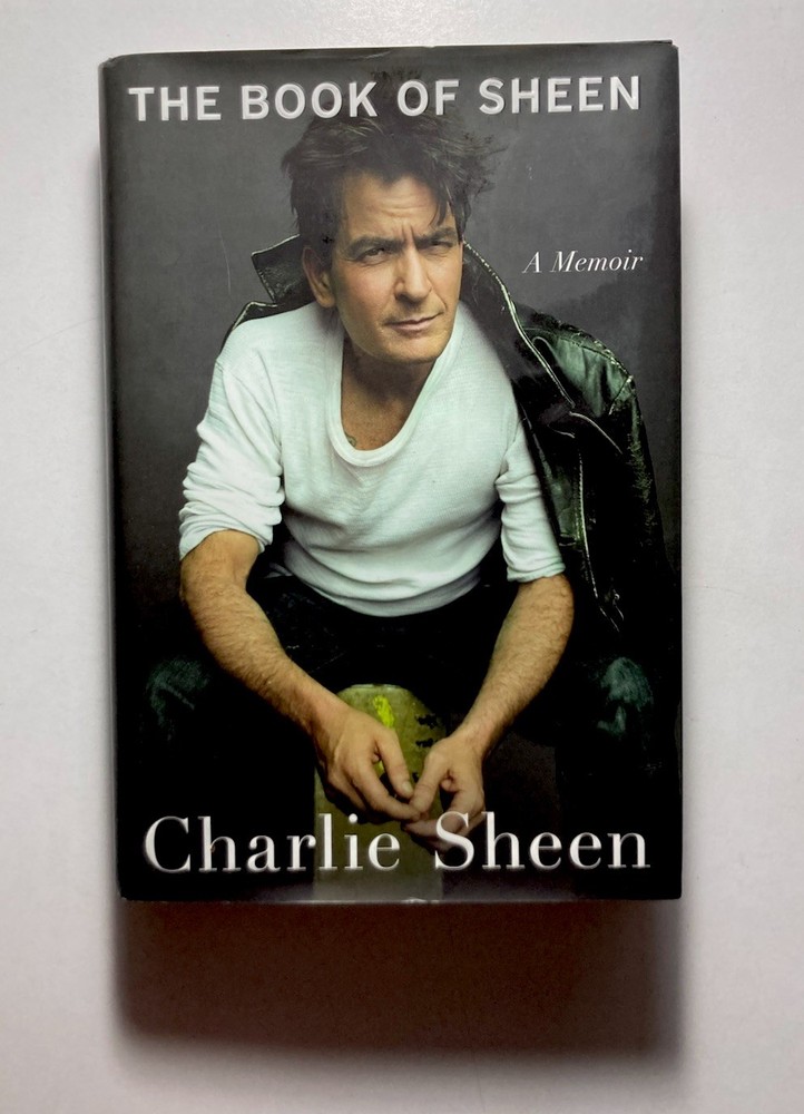 CHARLIE SHEEN “The Book of Sheen : A Memoir” SIGNED Hardcover First Edition 2025