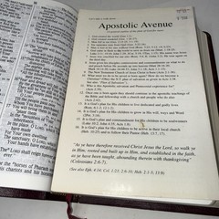 HOLY BIBLE NKJV Giant Print Reference Concordance 334BG 1992 Leather Maroon