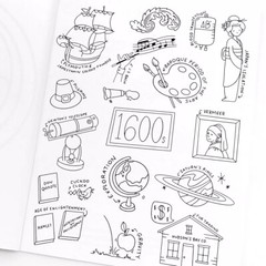 Color School Coloring History Coloring Book 44 Pages for Kids to Color NEW