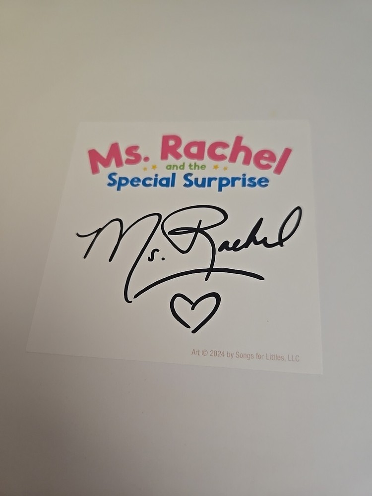 SIGNED MS. RACHEL And the Special Surprise: Encouraging Speech & Learning 🆕 ✅