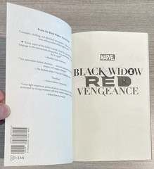 SIGNED Black Widow: Red Vengeance by Margaret Stohl 1st Ed 2017 Softcover