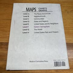 4 Maps Charts Graphs Levels D, E, F, and G Modern Curriculum Press US World pb