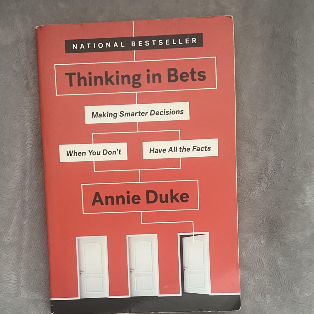 Annie Duke Thinking in Bets Paperback 2019 Decision-Making Psychology Business