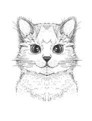 Kittens for Kids Coloring Book: Family Pet Serie 108 Pages 8.5 x 11 for All Ages