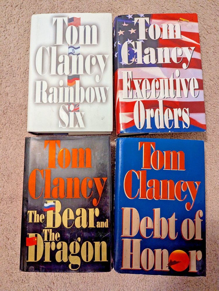 Tom Clancy 4 Novel Combo Set – Rainbow Six, Executive Orders, …. – Hardcover