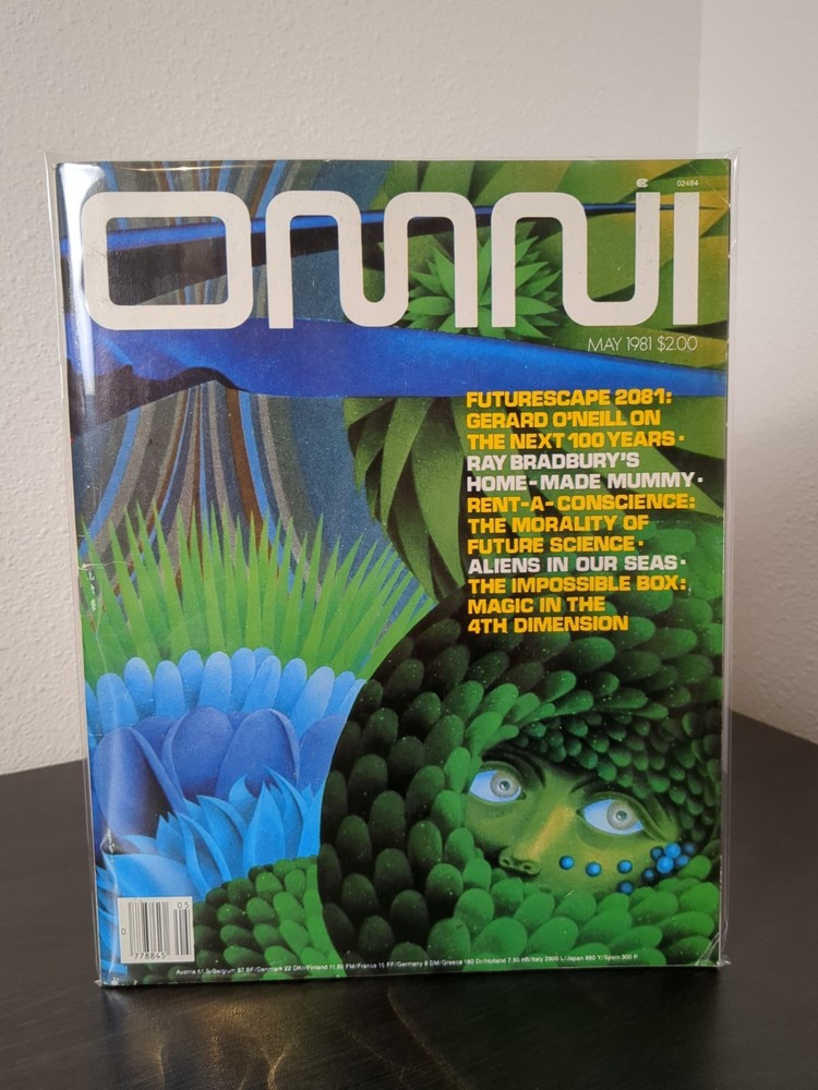 OMNI Magazine May 1981 – 1st Edition Print Johnny Mnemonic William Gibson