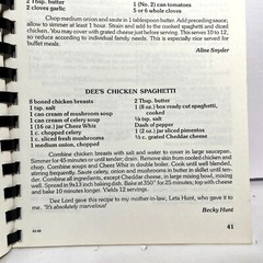 Delta Kappa Gamma Society Iota Iota Cookbook 1980s