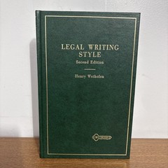 1981 Legal Writing Style 2nd Edition by Henry Weihofen West Publishing Co.