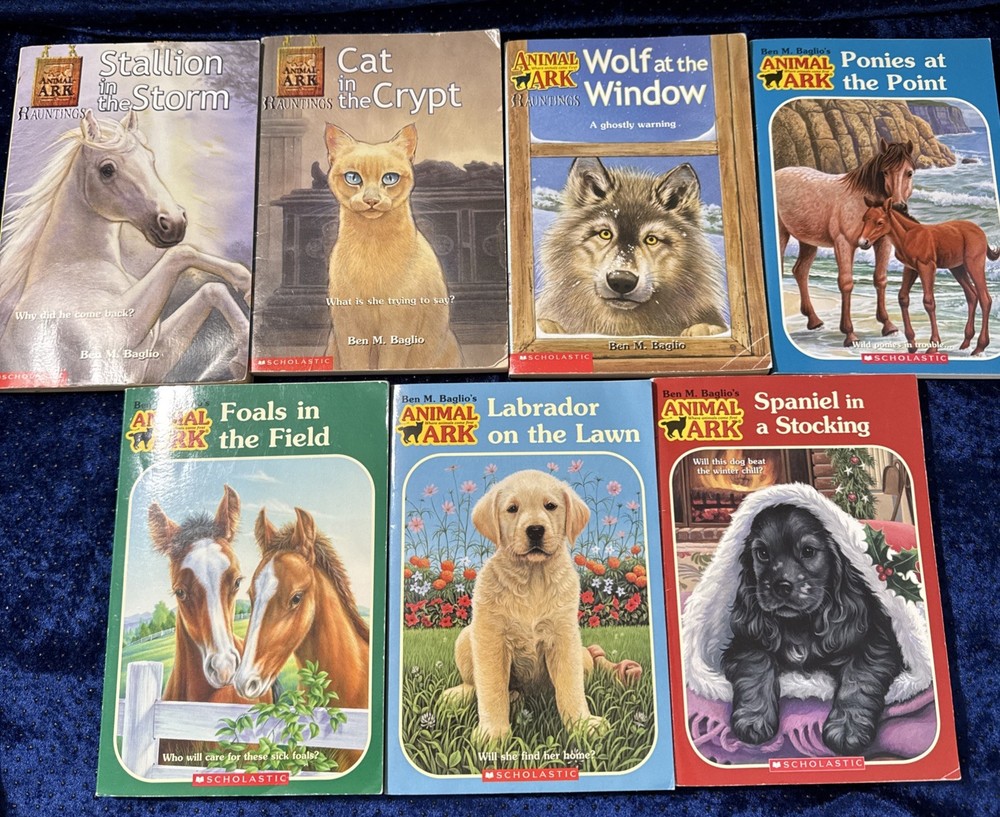Lot of 7 Animal Ark & Hauntings Ben M. Baglio Paperback Books Scholastic Inc