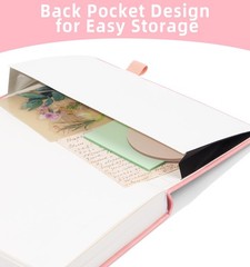 ALKALO Blank Journal Notebook 365 Pages, A5 Leather Sketch Book for Drawing W…