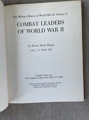 Combat Leaders of World War II Vol. 17 Vintage Hardcover 1965 Military History