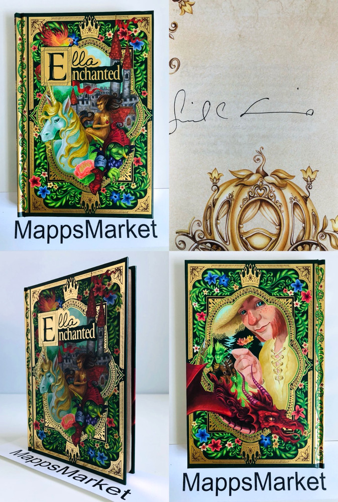 SIGNED Ella Enchanted by Gail Carson Levine LITJOY SPECIAL EDITION Gilded Edges