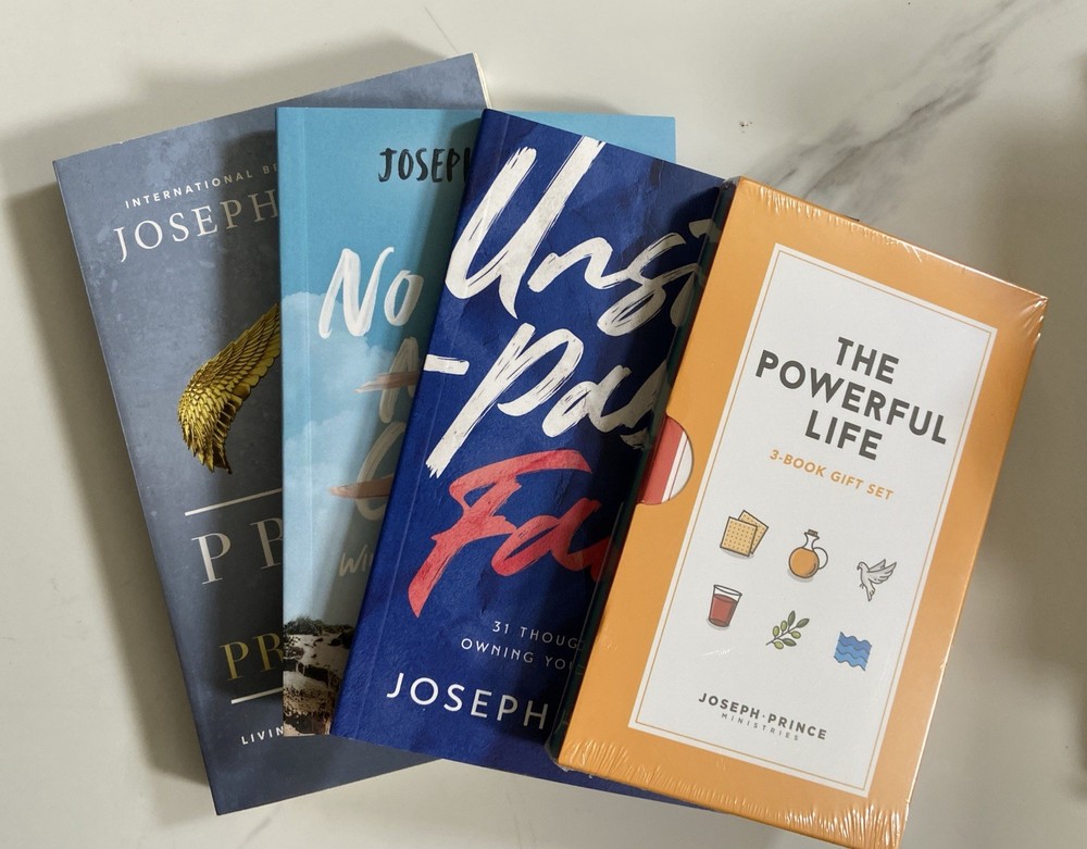 Joseph  Prince   Lot  6  BRAND NE W Christian Books + Life  Gift  Set  SEALED
