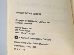 Batman Paperback Warner Books Craig Shaw Gardner Film/TV Adaptation 1989 GUC