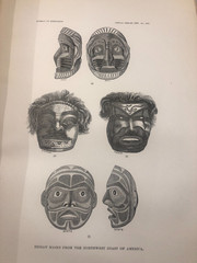 Smithsonian 3rd Annual Ethnology 1881 1882 Masks Maya Navajo Omaha Pottery Illus