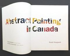 Pristine ABSTRACT PAINTING CANADA 200 images Oversize 1st ed 432 pages NASGAARD
