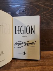 Legion: a Novella Brandon Sanderson SIGNED First Edition 1st Print