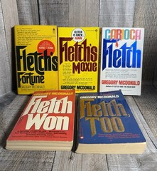 Fletch Series By Gregory McDonald Book Lot Books 3,5,7,8 &9