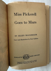 MISS PICKERELL GOES TO MARS-Ellen MacGregor-Scholastic Paperback-1965