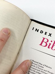Holy Bible 1944 WW2 Era Concordance National Bible Press Large Print W/ Inserts