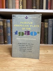 Famous American Plays of The 30’s by Harold Clurman Laurel Drama Series Book PB