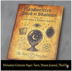 77 Pages Witchcraft Grimoire Pages Book of Shadows Kit with Moon Phases