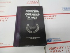 NEW DRAMATIC OPINIONS AND ESSAYS BOOK HARDCOVER GEORGE BERNARD SHAW, JAMES HUNEK