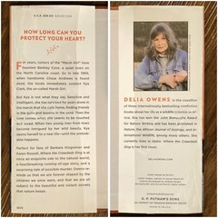 Where the Crawdads Sing – Delia Owens (1st edition 3rd print) Putnam, 2018
